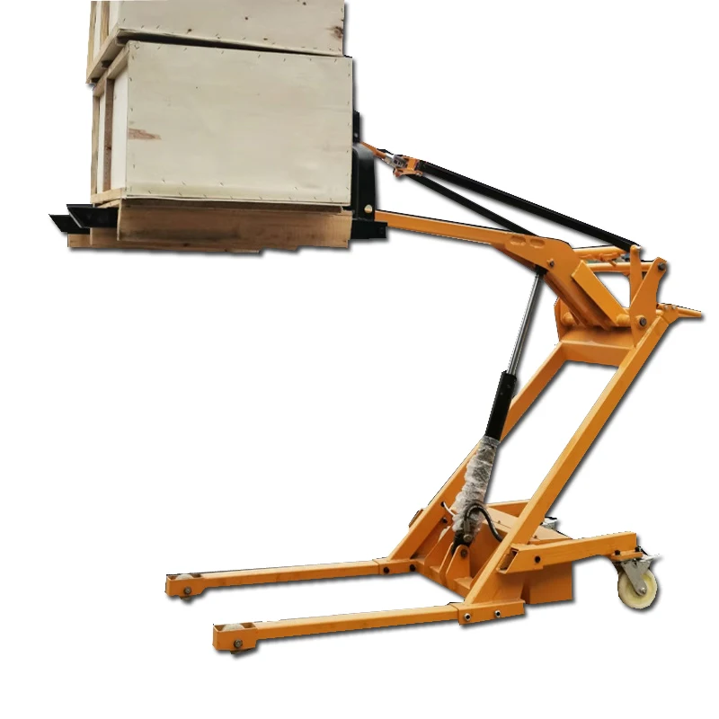 Por   Loading and Unloading Truck with Curved Arm Small Electric-hydraulic Truck Electric Forklift Truck