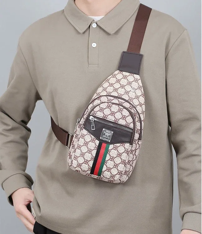 Universelle Multifunktionale Umhängetasche für Herren/Damen, Schulter-Crossover-Brusttasche, lässige Handtasche mit Kopfhörerfach – Detail 10
