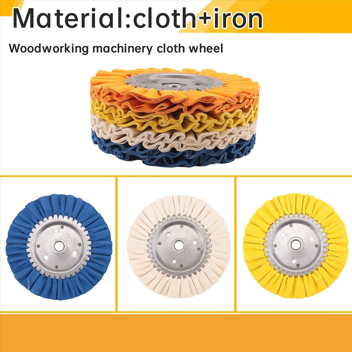 fddt-airway-polishing-wheel-kit-woodworking-machinery-cloth-wheels-for-angle-grinder-8inch-diameter-4pcs