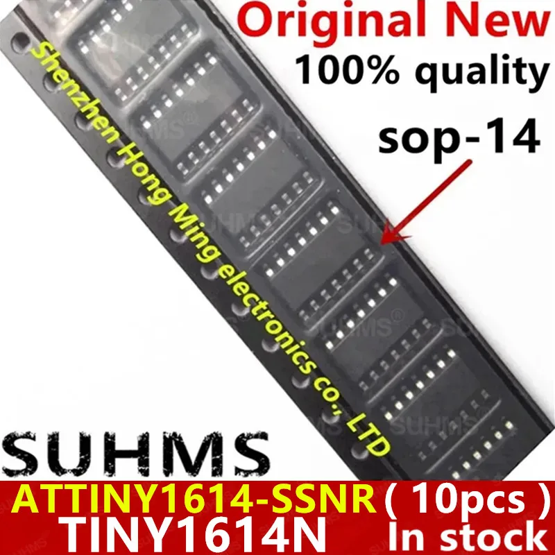 (10piece)100% New ATTINY1614-SSNR ATTINY1614-SSN ATTINY1614 TINY1614N TINY1614 sop14