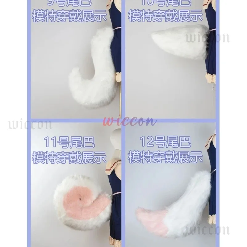 

DY20Ручная работа Пушистый лисьи хвост для девочек Плюшевые аксессуары для косплея Искусственный мех Лисий хвост Лолита Косплей Хвосты животных Хэллоуин Вечеринка Дети Gi