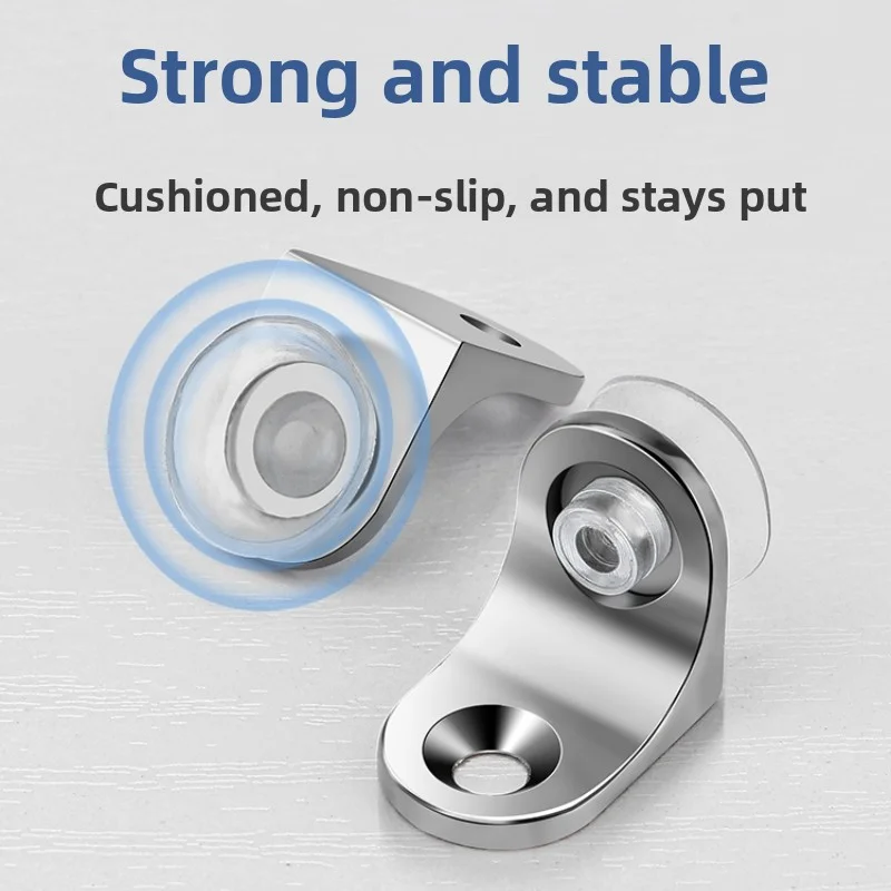 10pcs Zinc-alloy Sucker Laminate Support Partition Glass Thickened Right-angle Plate Support Laminate Granule Support