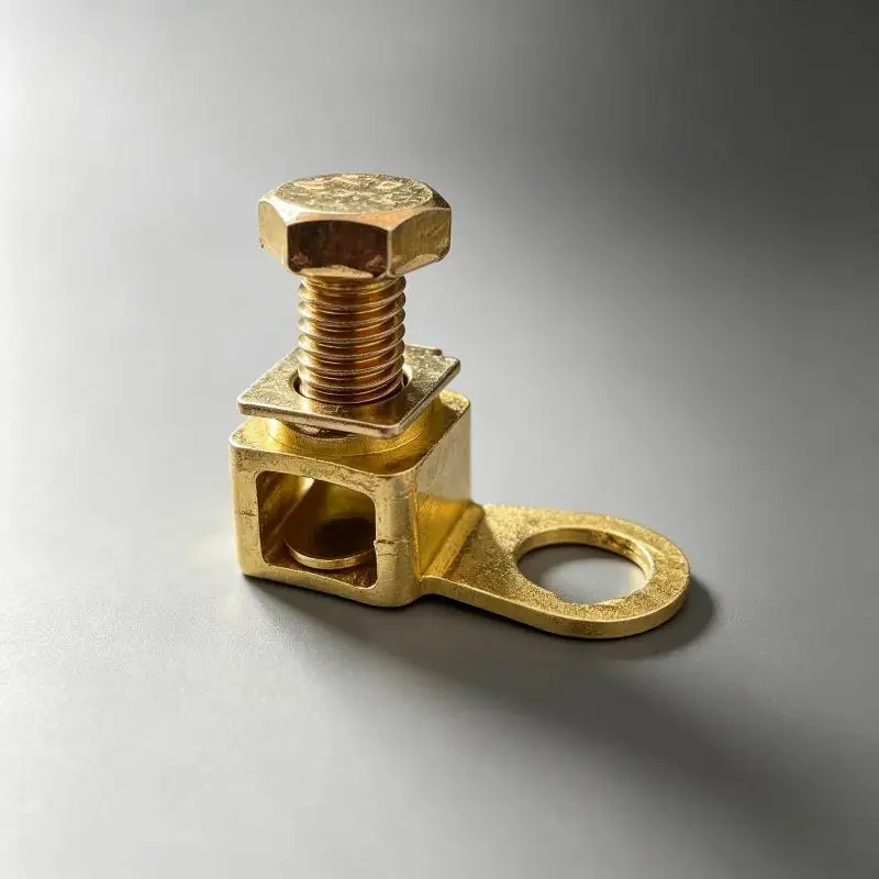 Brass Copper Wire Crimp Terminal High Conductivity Heat Resistant for Agricultural Machinery Industrial Wiring Installations