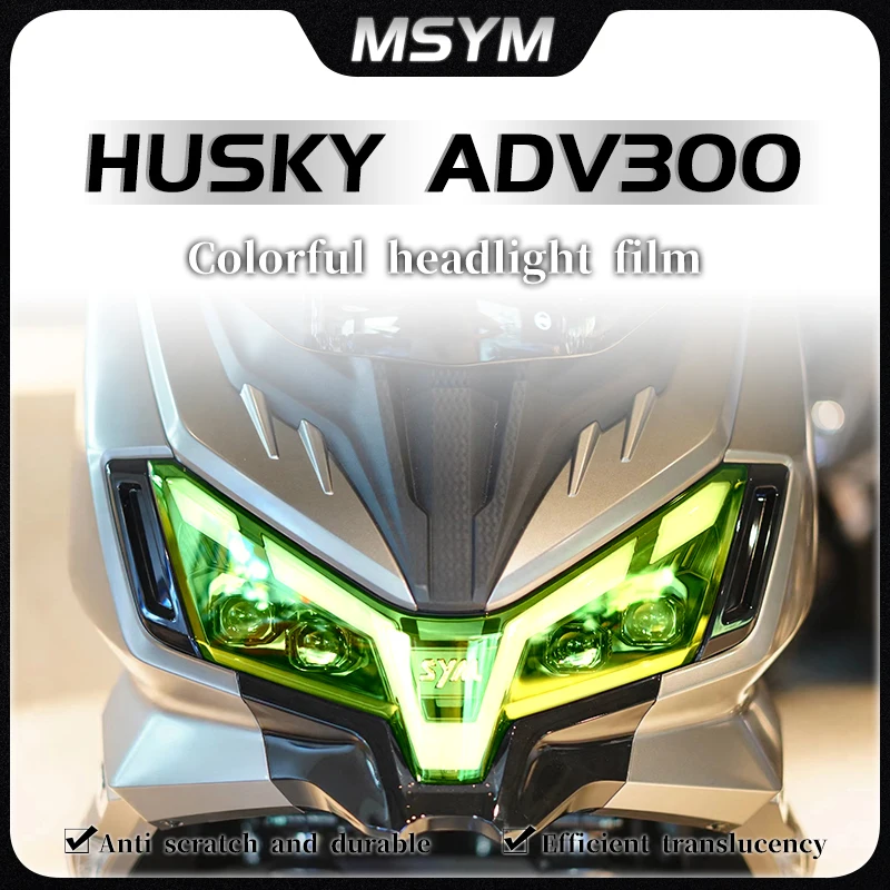 For SYM HUSKY ADV300 husky adv300 headlights taillights instrument panels transparent protective stickers modified accessories