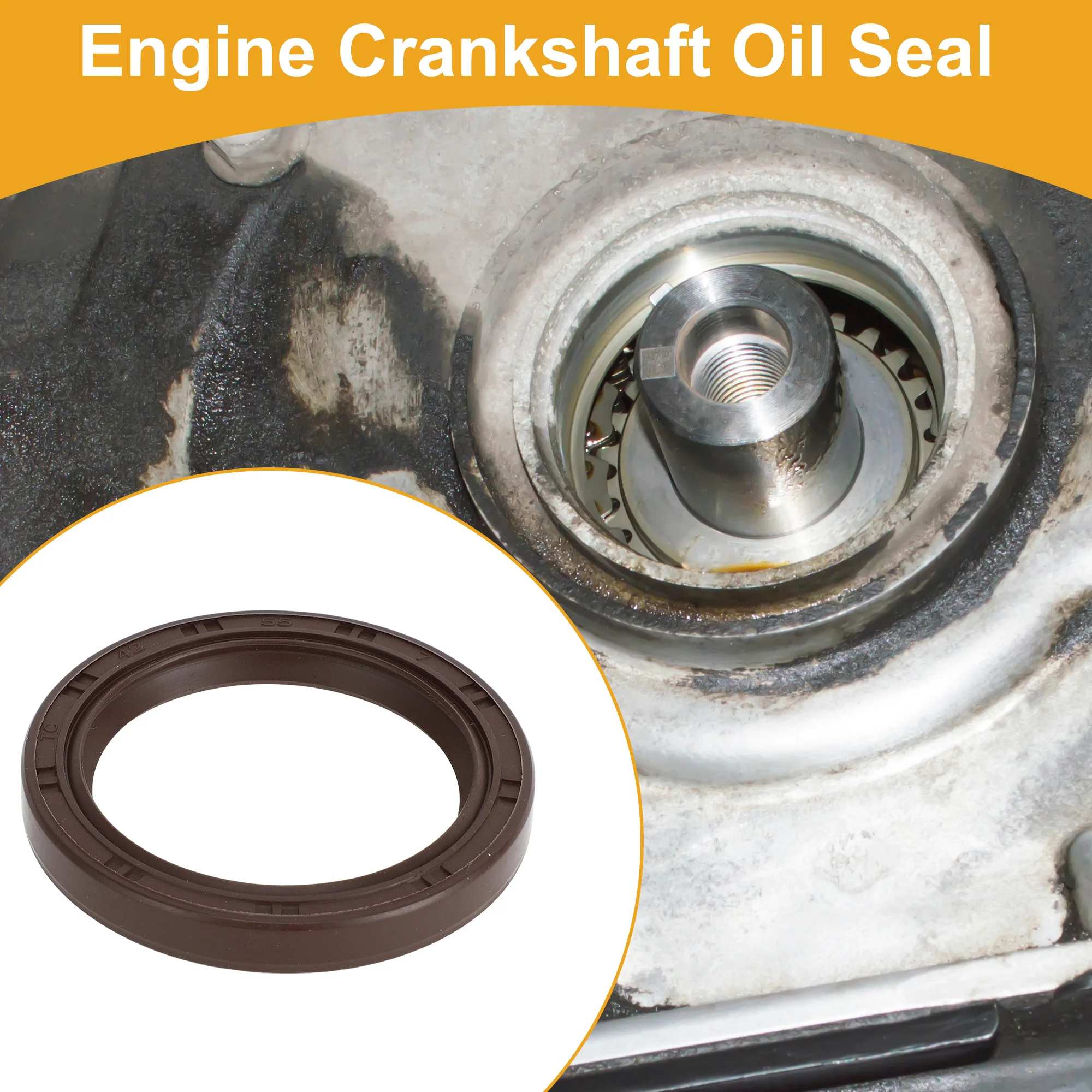 

UXCELL 1 Pc Front Crankshaft Oil Seal for ALFA ROMEO No.1052A149 Main Seal