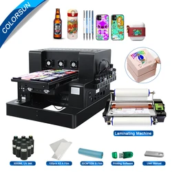 Colorsun A3 UV DTF Printer For Epson XP600 A3 Impresora UV DTF Sticker Printing Machine Printer For Bottle Wood Metal Phone case