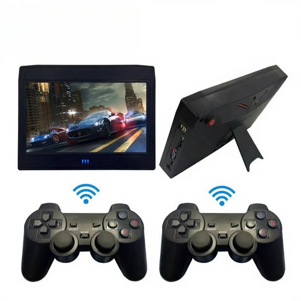 L Video Game Console 10 Inch Screen Portable Gaming Console Built In 26800 Retro Games Wireless Arcade Game Box