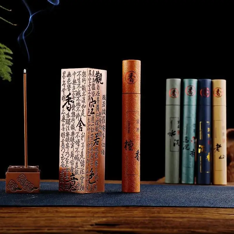 10.5cm/inch short thread incense, handmade natural materials for incense house interior deodorizing living room, about 30 stems is suitable for gift packaging