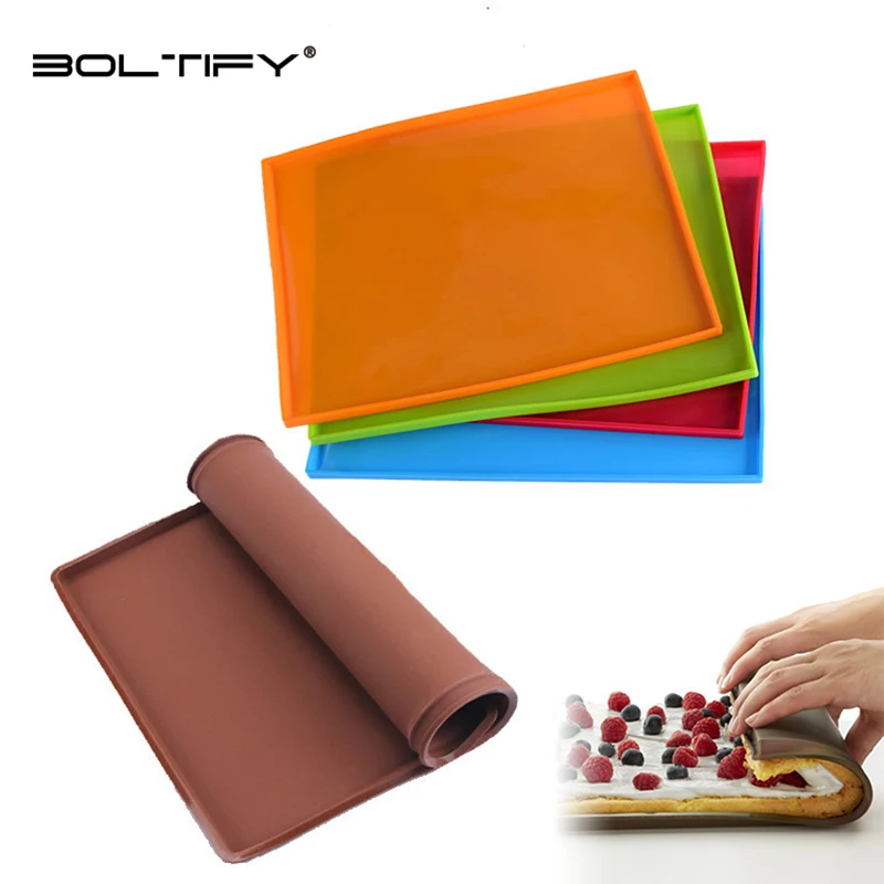 BOLTIFY Silicone baking cake rolls, pastry MATS non-stick molds DIY baking utensils and tools reusable baking MATS home kitche