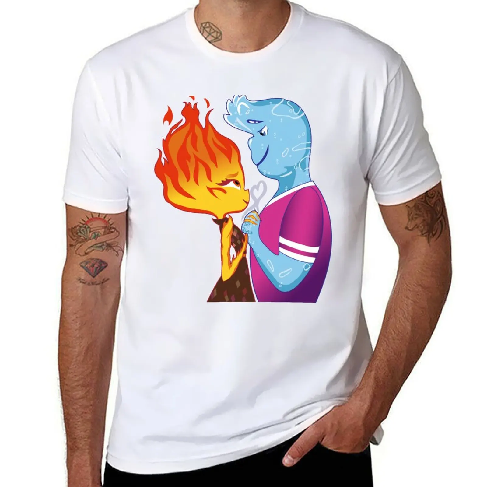 

Футболка Wade & Ember Elemental, футболки с принтами, мужская хлопковая футболка