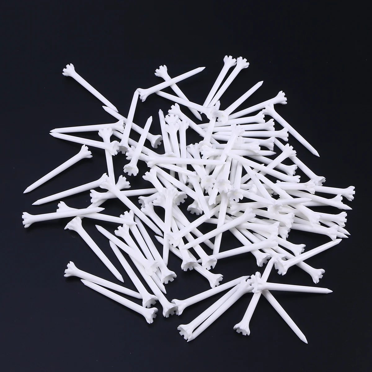 100 Pcs/Set Durable Golf Tees Pegs 70mm Pitch Repair Tool Unbreakable Training Equipment