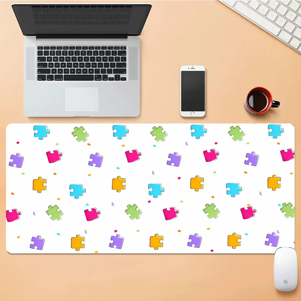 

Different Styles Of Jigsaw Puzzles Patterns Mouse Pad Desk Mouse Pad HD Desk Pad Extended Gaming Keyboard Mats Large Gamer Mat