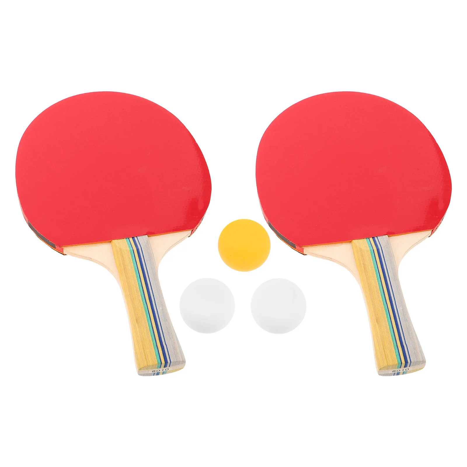 

Table Tennis Paddle Set: Long Handle Wood Rackets For Diy Painting Portable Unfinished Blanks With Comfort Grip Family
