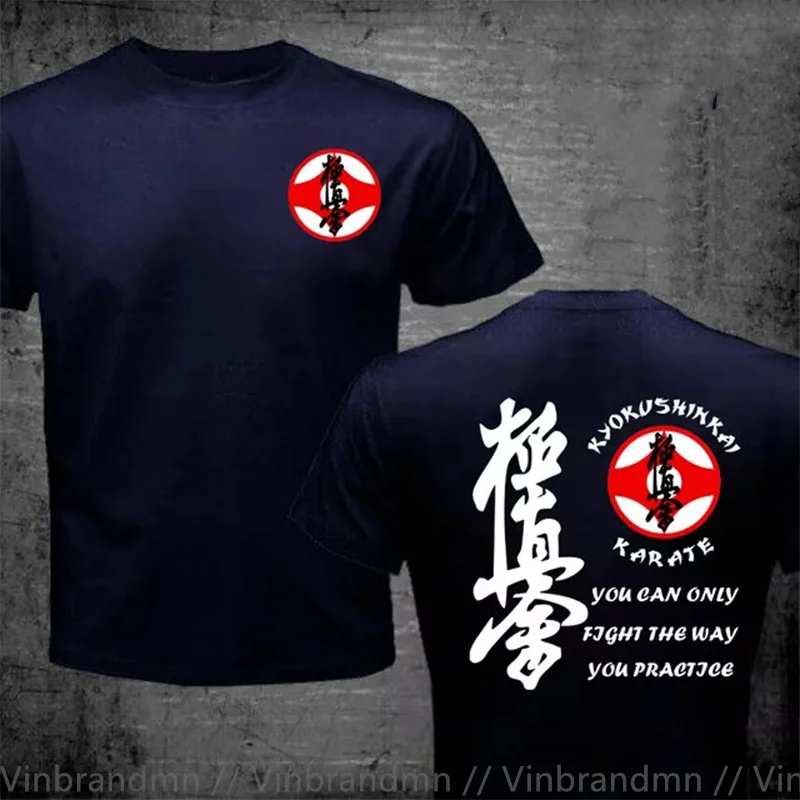 Kyokushinkai Kyokushin Kai Kan Karate One Hit Kill Mma Mix Martial Art Hot Sale New Men Fashion Summer Print Cotton T Shirt Man