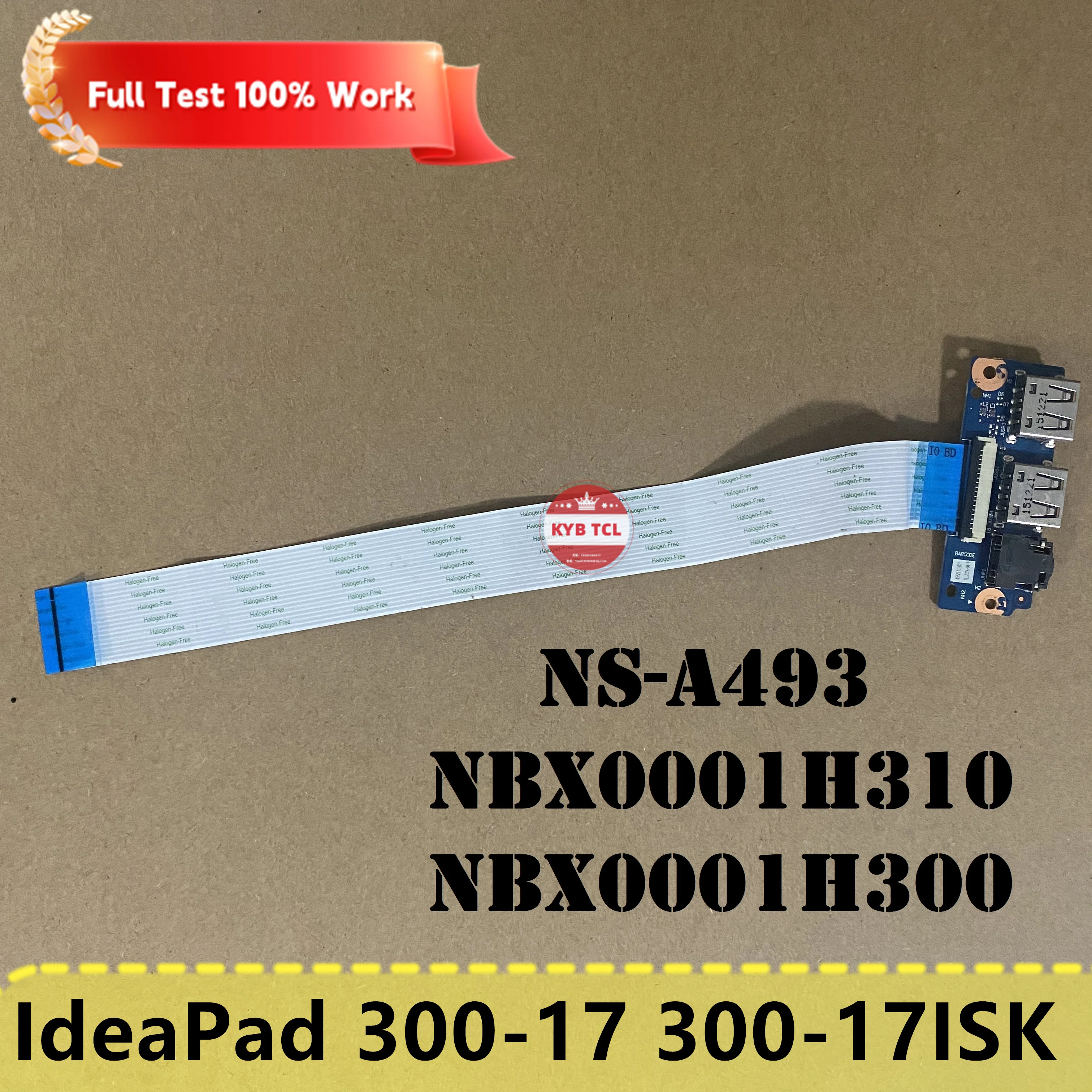 For Lenovo IdeaPad 300-17ISK 300-17 Genuine Laptop USB Audio Board Or Cable NS-A493 NBX0001H310 NBX0001H300 Notebook