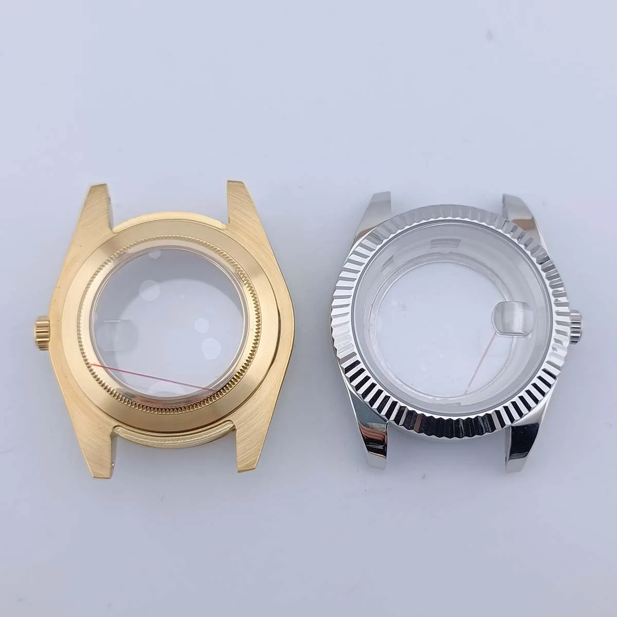 40-mm-Gehäuse in Silber/Gold/Roségold, geeignet für Miyota8285-Uhrwerk, Uhrengehäuse-Zubehör, Edelstahl-Armbandgehäuse – Detail 20