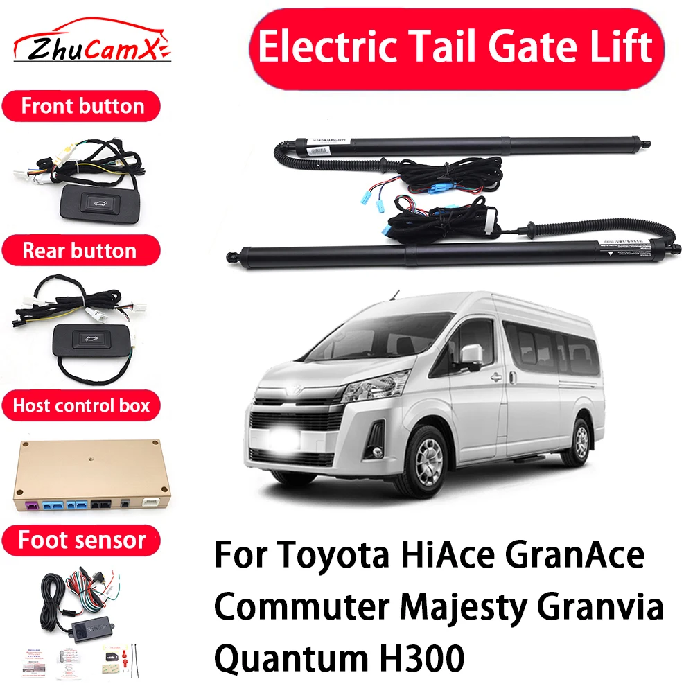 ZhuCamX Automatic Electric Tail Gate Lift Tailgate Assist System for Toyota HiAce GranAce Commuter Majesty Granvia Quantum H300