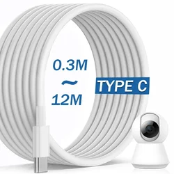 12M/10M/1M/0.3M Extended USB C Data Cables Multiple-choice Extra Long Type C Charger Wire Cord for Samsung Xiaomi Camera Laptop
