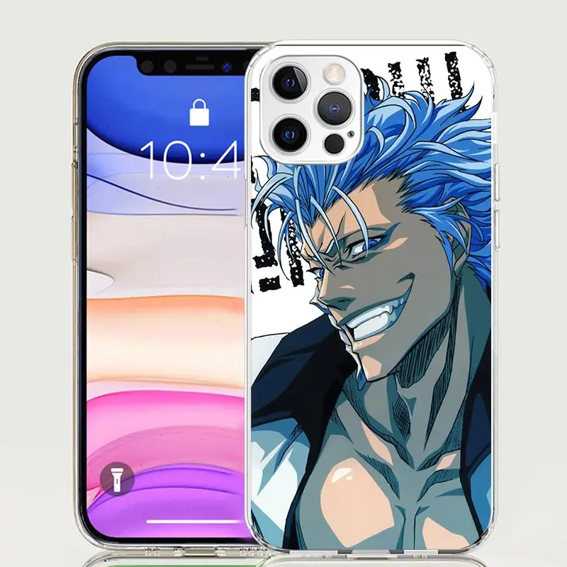 Grimmjow 6 Bleachเคสโทรศัพท์สําหรับiPhone 16 15 Plus 11 14 Pro Max 13 12 Mini XS X XR 7 8 + SEรูปแบบที่กําหนดเองcoqe Cover