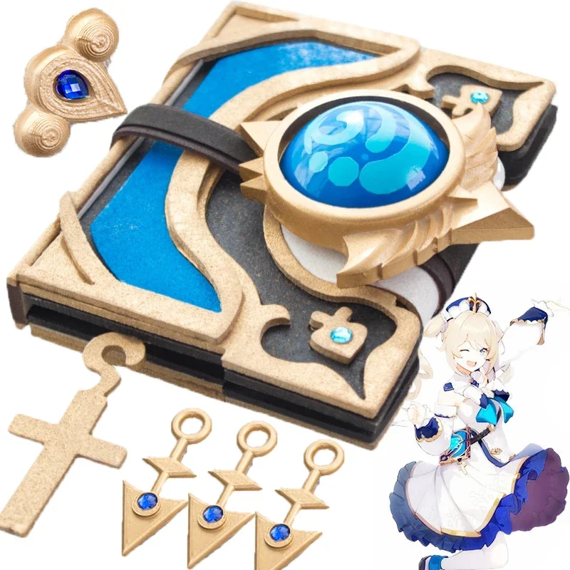 Juego libro mágico Genshin Impact Barbara Cosplay accesorios de ropa Navidad Cosplay Anime Cosplay accesorios de juego de Halloween