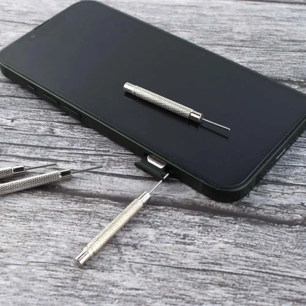 Strumento per la rimozione del vassoio della carta Strumento per l'espulsione del perno compatibile con l'ago per la rimozione dell'ago per l'espulsione dello smartphone iPhone iPad Samsung Galaxy Htc