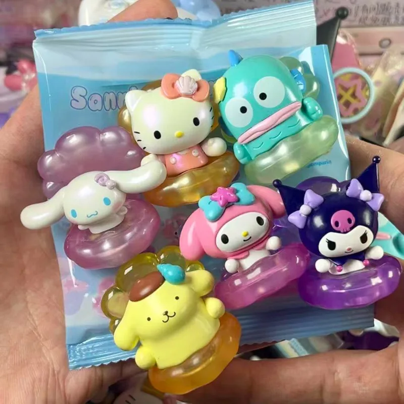 

Коллекционные фигурки Sanrio Hello Kitty, Mymelody, Kuromi, Cinnamoroll: серия «Жемчужная раковина», игрушки-сюрпризы, украшения, подарки
