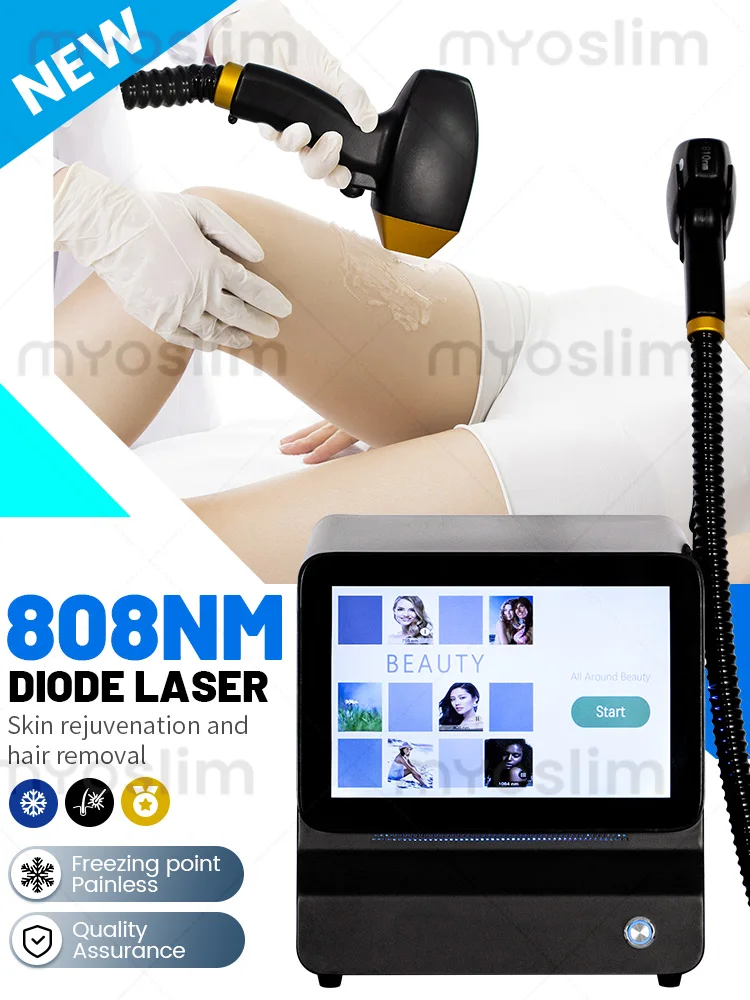 

Professional 4000W Laser Hair Removal Machine Alexandrit Diode Triple Wave 808nm 755nm 1064nm White Ice Titanium Laser Epilator