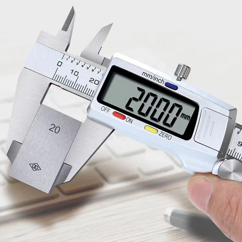 Digital Display Mini Plastic Stainless Steel 150mm Battery Measurement Ruler Wenwan Jewelry Measurement Bracelet Measuring Tool