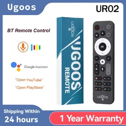 Original UGOOS UR02 BT Voice Remote Control Replacement for Ugoos TOX1 TOX3 TOX4 AM8 PRO AM6B PLUS X4 X4Q Cube Pro Extra TV Box