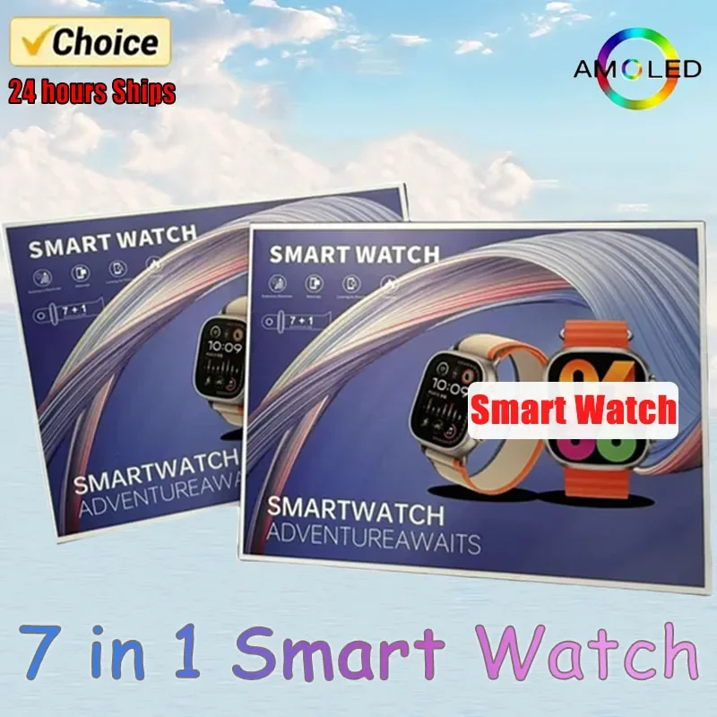 

2025 New A100 Men's Smart Watch with Heart Rate Monitor and Sports Function Waterproof Dustproof Fashionable and Simple Watch