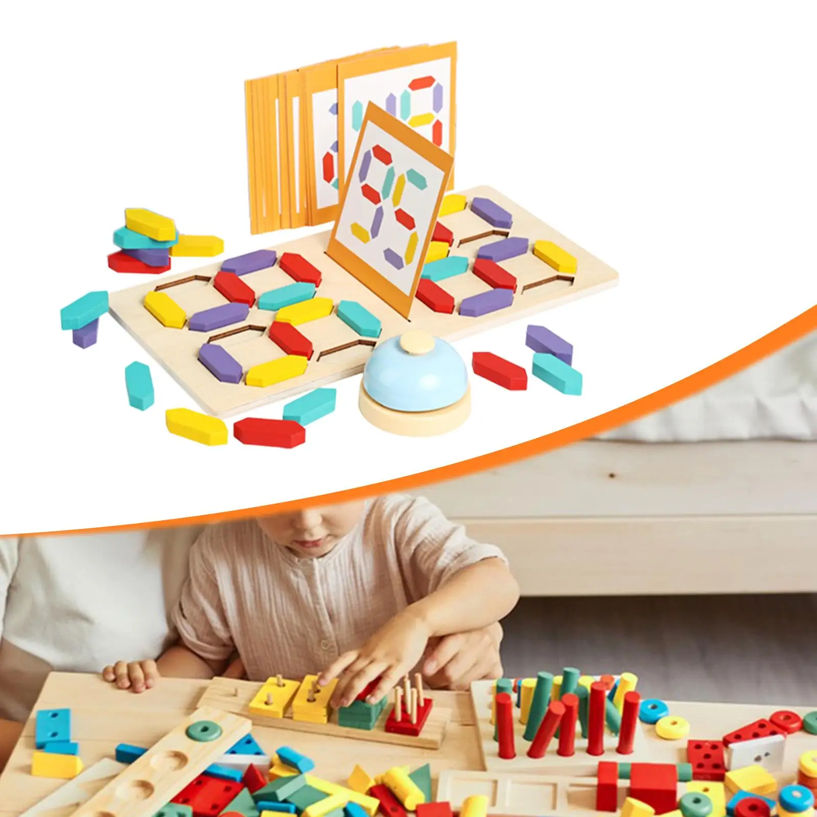 Puzzle de cognition des nombres pour enfants, pour garçons et filles de la maternelle de 1 2 3 ans