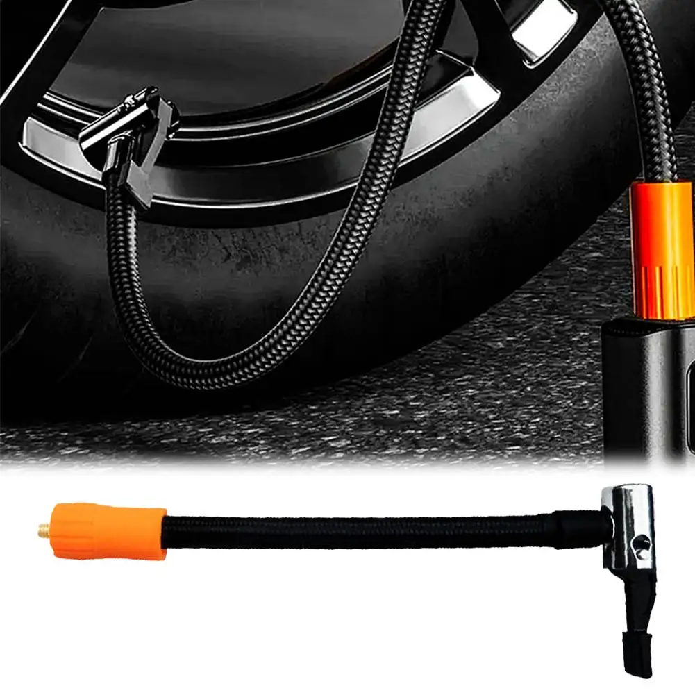 Car Tire Air Inflator Hose M6 Thread Quick Inflation Car Air 30cm Hose Connector Inflation Pump Motorcycle Tire Accessories M8C5