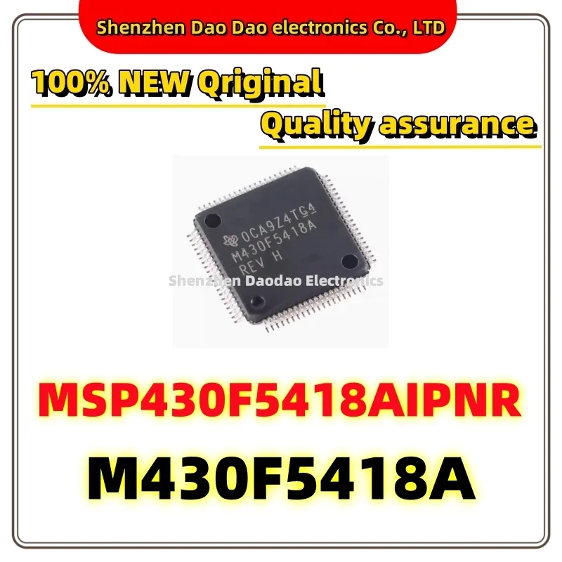 MSP430F5418AIPNR Silk screen M430F5418A LQFP-80 16 bit mixed signal microcontroller chip IC new original