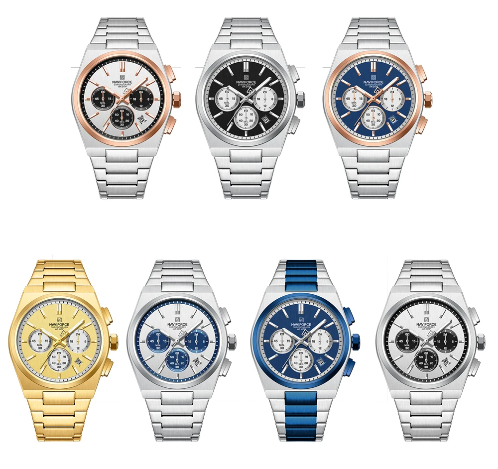 【ちょん】 NAVIFORCE Men Watch Sport Top Brand Luxury Military Chronograph
