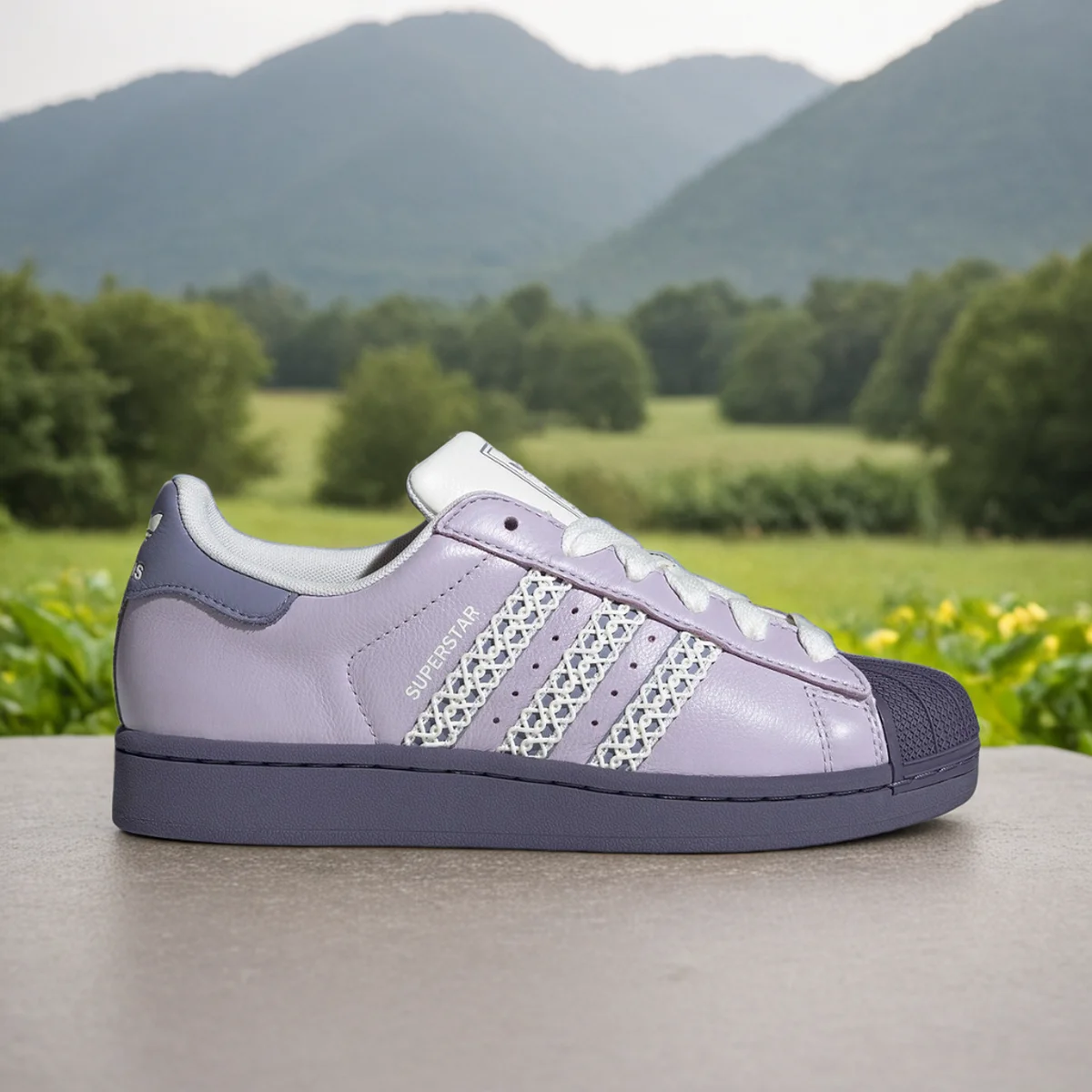 

Adidas женские кожаные модные классические туфли на низком каблуке из натуральной клевера KJ4210