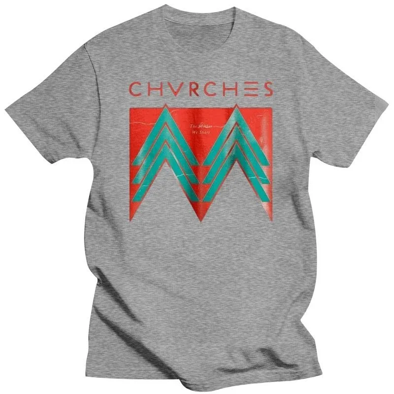 Cotton Brand male top tees Men Crewneck Round Neck summer funny print short sleeve CHVRCHES Band Scotland Synthpop Band T-shirt