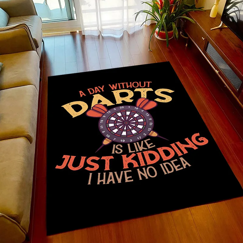 Sport carpet dart target printing carpet game room living room bedroom Area non-slip carpet door mat birthday Rugs gift  home