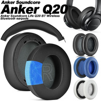 Earphone pads For Anker Soundcore Life Q20 BT replacement pink Earpads headphones Earmuffs Mesh Memory Covers Sponge  Protein