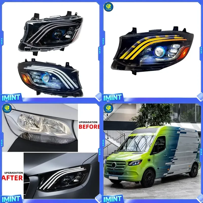 YU GUANG for Sprinter W907 Headlight 2018 2021 Head Light Upgrade Style LED DRL Head Lamp Projectors