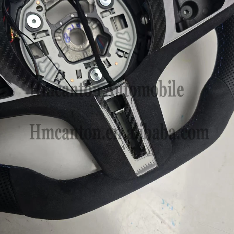 For Hot Selling Quality Suede Perforated Leather No Frame Steering Wheel for BMW G20 G30 G01 3 Series5 Series Car Steering Wheel