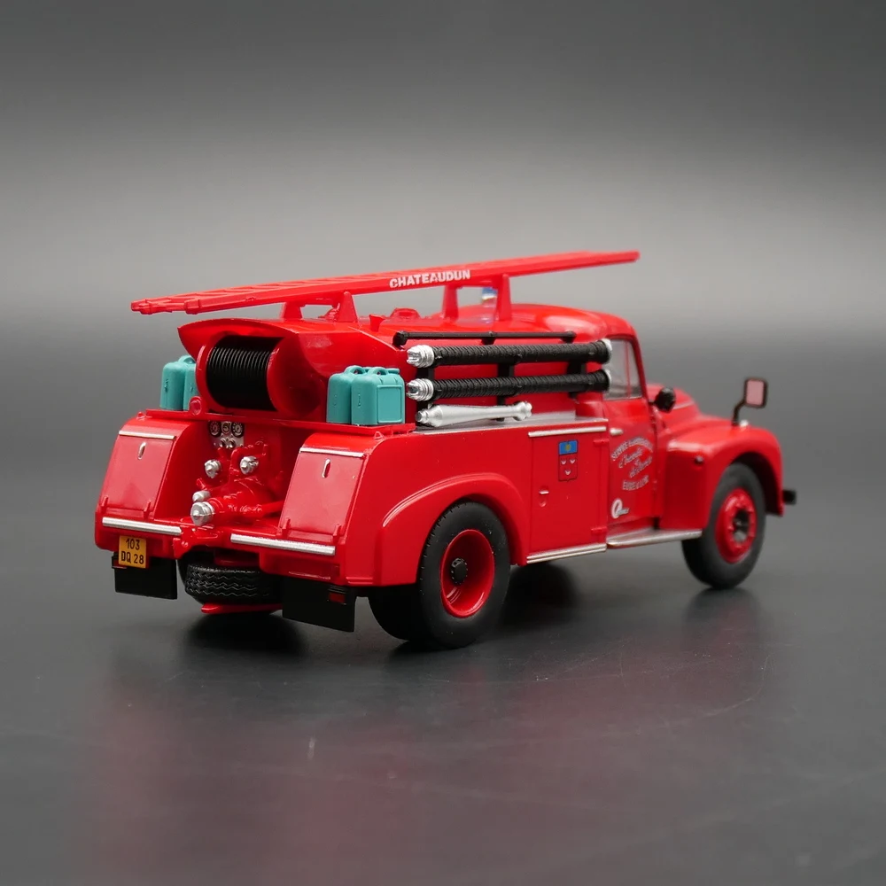 Diecast ixo 1:43 escala citroen 46 cd francês citroen motor de bombeiros waterwheel liga modelo de carro brinquedo colecionável presente lembrança exibição