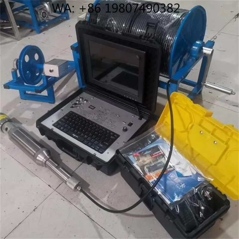 12 Inch HD Waterproof Deep Well , IP68 Night Vision Borehole ing System, Floodlight Video Recorder with 32G SD Card and 1 Year W