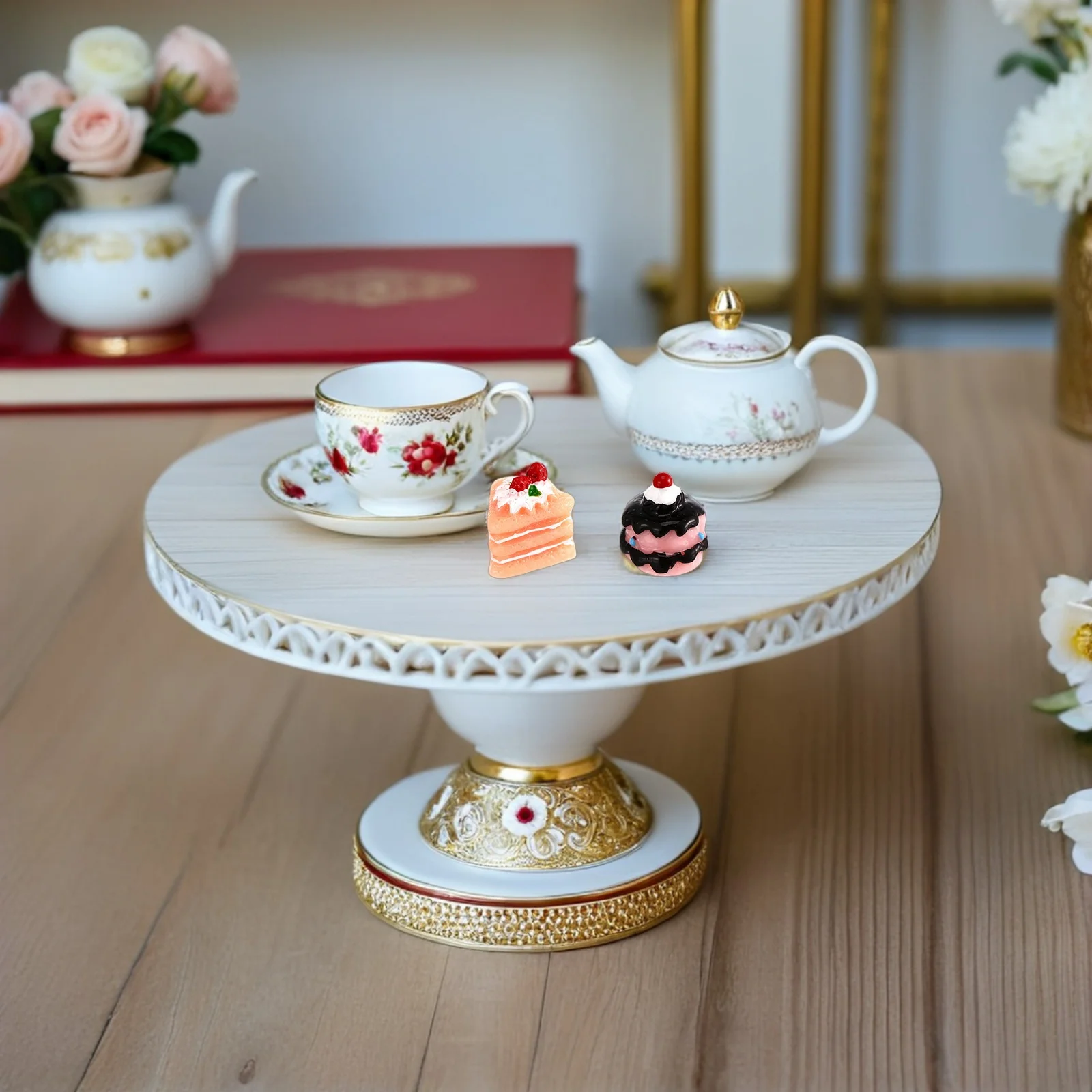 60 stuks miniatuur poppenhuis desserts realistische mini cake voedsel accessoires fantasiespel keuken koken gemengd hars gebak