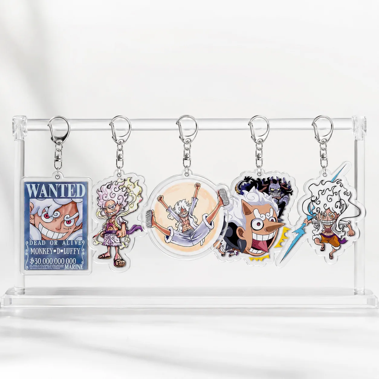 One Piece Luffy Zoro Nami Chopper Double Sided Keychian Acrylic Standee Anime Pirate Desktop Ornament Fan Wholesale Kingring