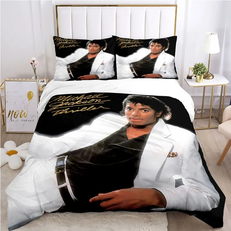 heavy metal music Michael Jackson down quilt pillowcase Four season oversize bed sheet three piece soft pillowcase quilt cover