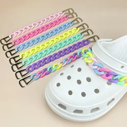 2PCS New Fashion Designer Hole Shoes Charms Chain Accessories DIY Detachable Decorations Free Shipping Available Wholesale