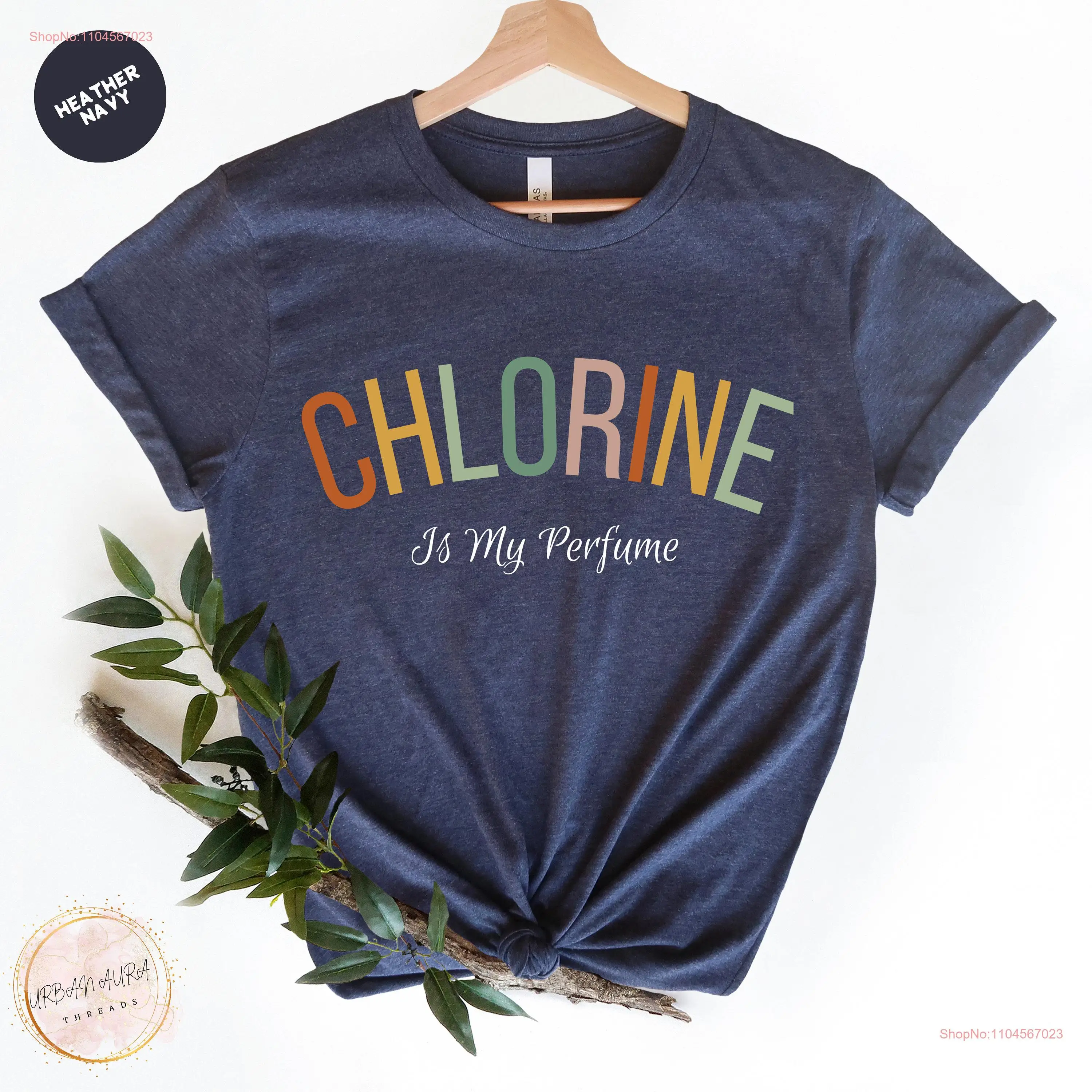 تي شيرت Chlorine Is My Perfume تي شيرت السباحة للسباحة Team Mom MeeT بأكمام طويلة أو قصيرة #1