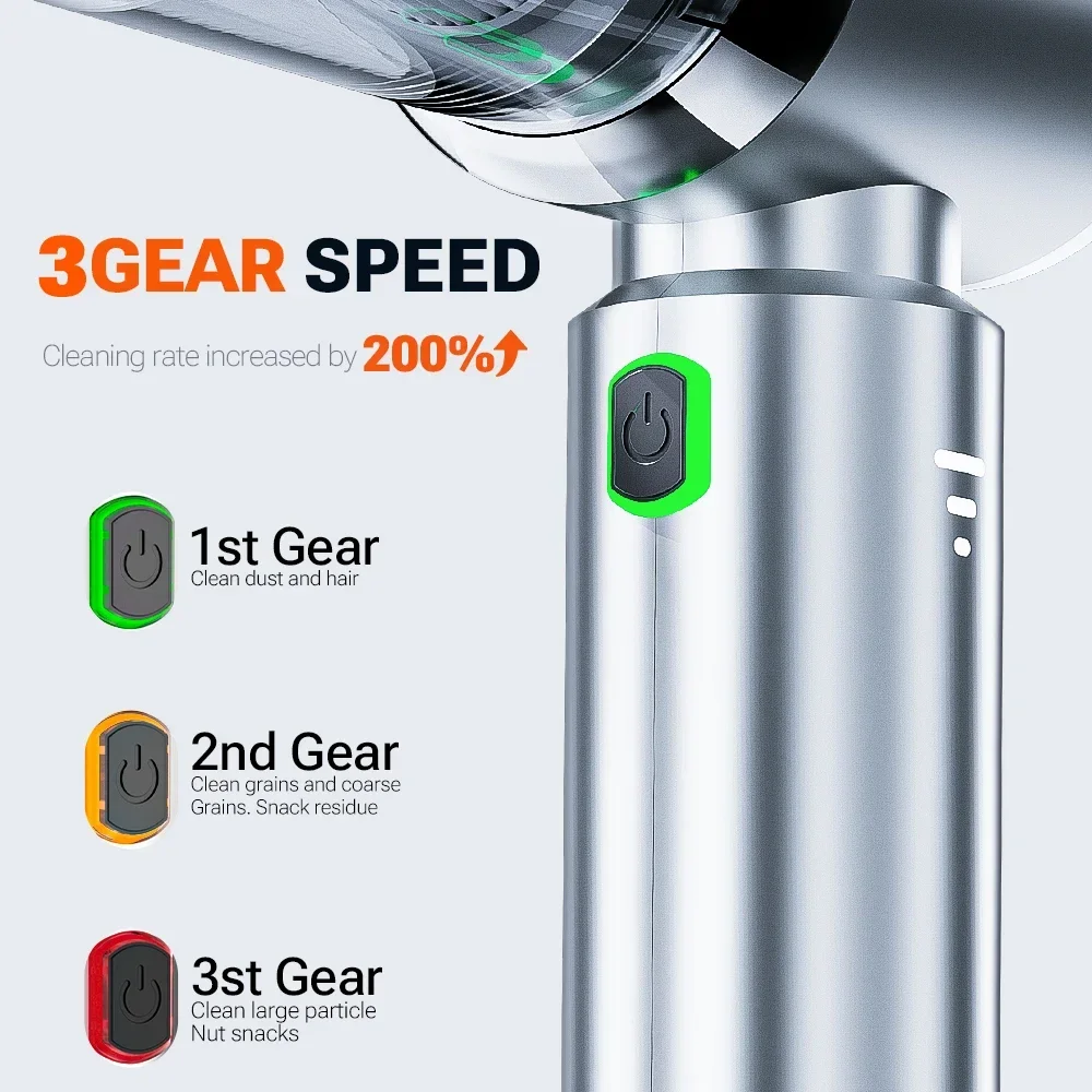 Car Vacuum Cleaner Mini Powerful Cleaning Machine Handheld  Car Wireless Cleaner  Appliance Portable Vacuum Cleaner