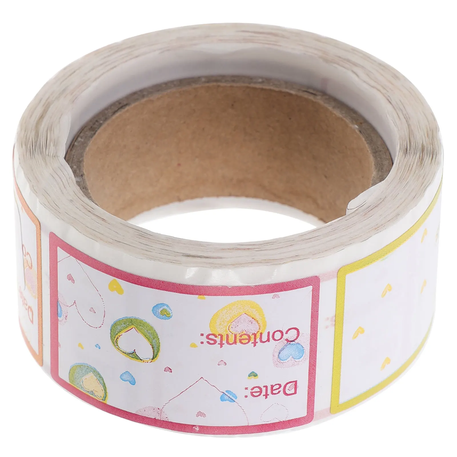 

Food Container Labels Date Stickers Blank Removable Easy Peel Copper Paper Stickers for Kitchen Freezer Pantry Jars