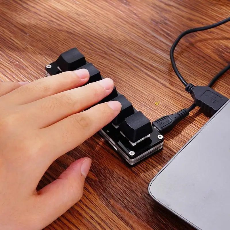 Mini 5 Keys Keyboard Bluetooth Custom Keypad Wireless Rechargeable Shortcut Dual Macro Hardware Keyboard Programmable Drawing ﻿